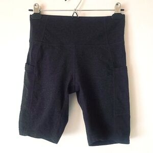 Baleaf S Charcoal Gray High Waist 8" Biker Shorts